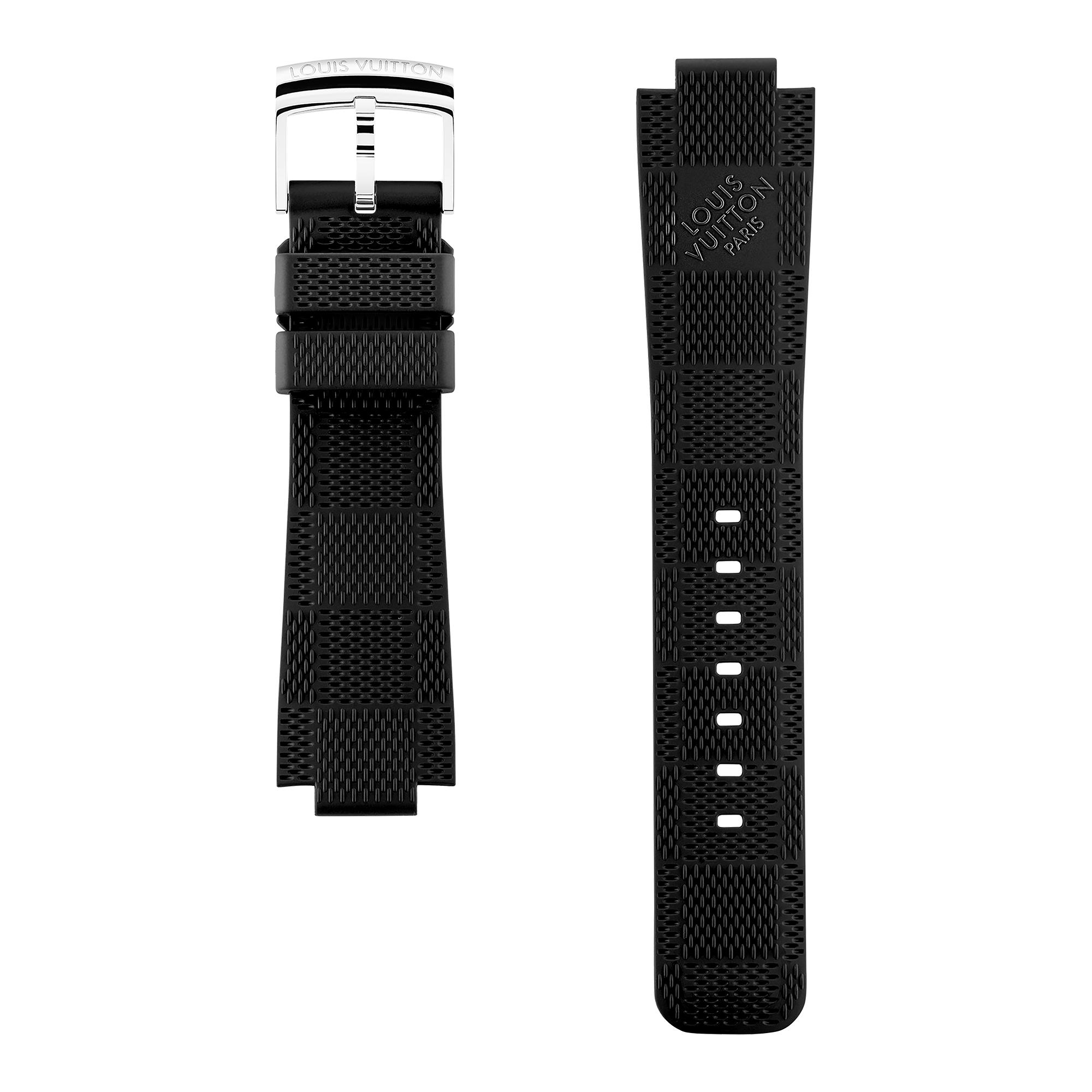 Tambour Damier Rubber Strap Watchmaking LOUIS VUITTON